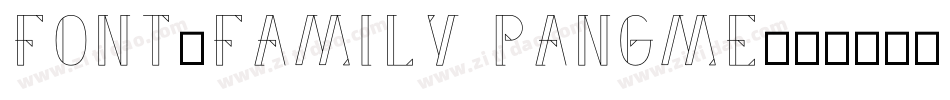 font-family PangMe字体转换